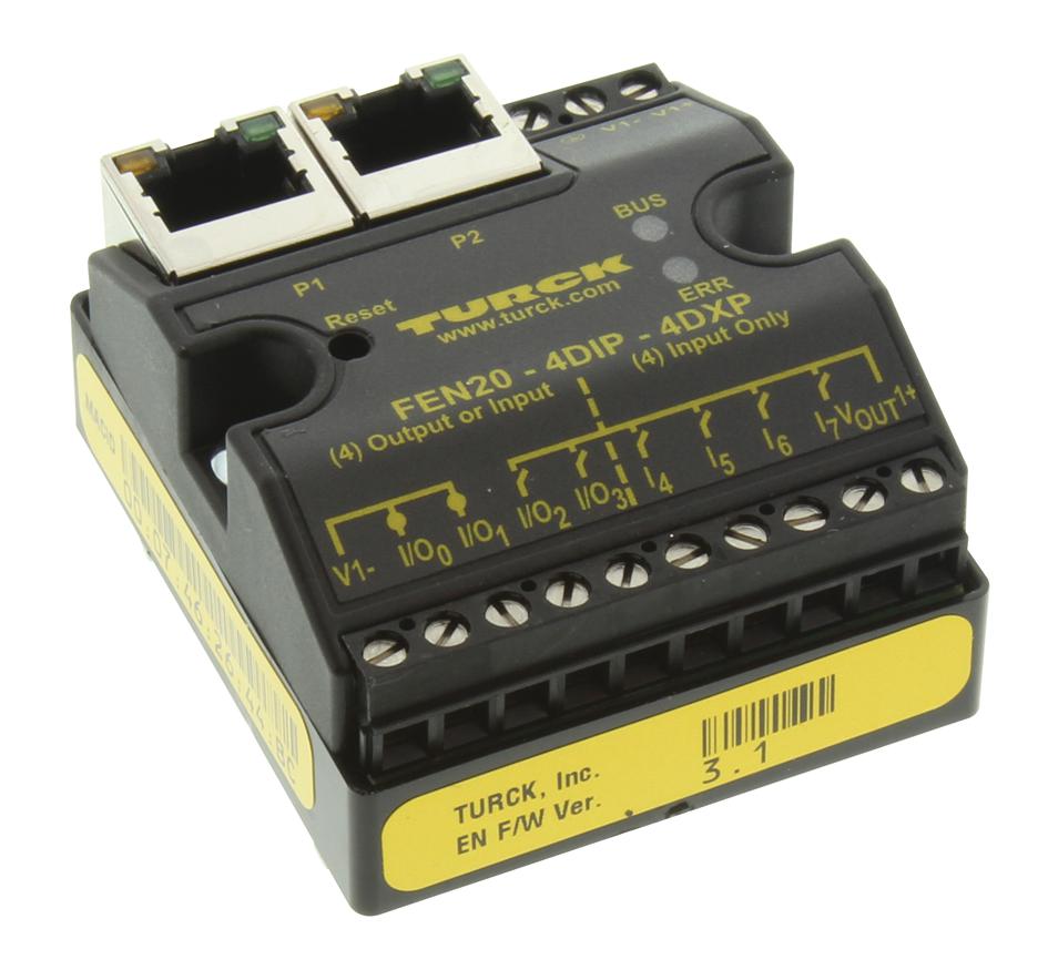 Turck Fen20-4Dip-4Dxp-Din Controller, 0.10A