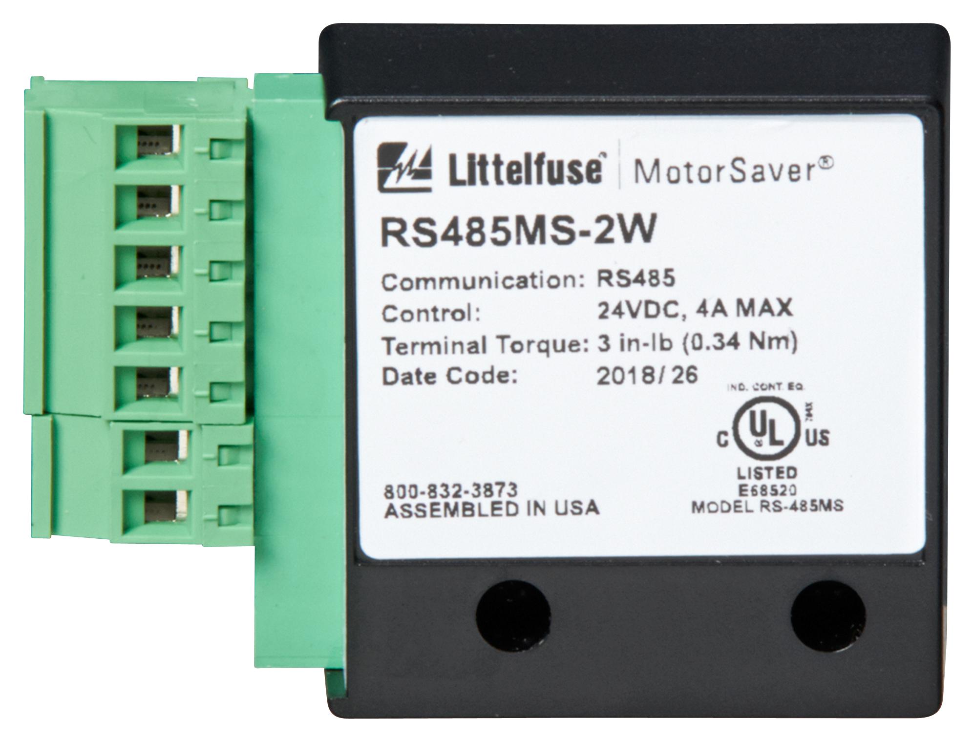 Littelfuse Rs485Ms-2W Rs-485 Communication Module, 24Vdc