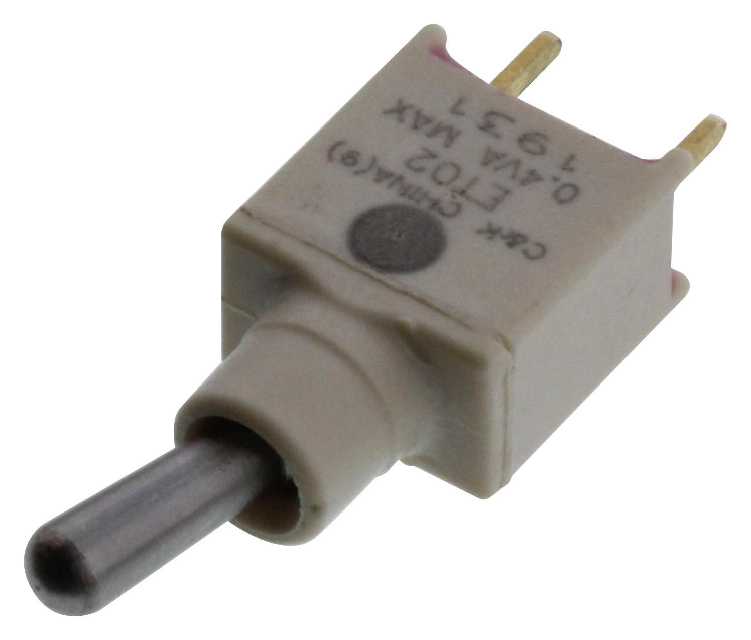 C&k Components Et02Md1Cbe Toggle Switch, Spst, 0.4Va, 20V, Tht