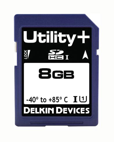 Delkin Devices Se08Apgjp-1B000-3. Sdhc Card, Uhs-1, Class 10, 8Gb, Mlc