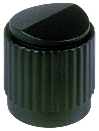 Ehc (Electronic Hardware) Ms91528-2E2B Round Skirted Knob With Dot Ind, 6.35Mm