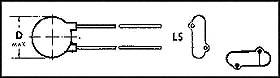 Vishay 561R10Tccq27. Ceramic Capacitor 27Pf 1000V, C0G, 5%, Radial