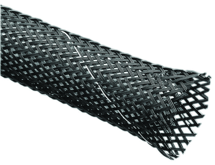 Pro Power Spc14308 Sleeving, Expandable, 11.11Mm, Black/white Tracer,, 100Ft