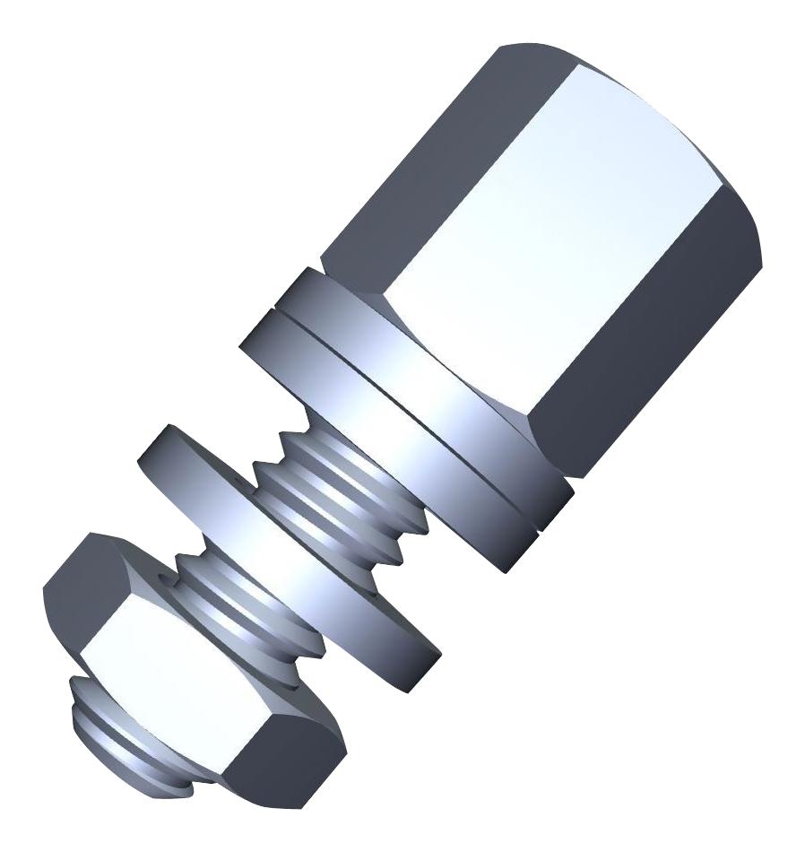 Amp - Te Connectivity 5205817-2 Screwlock, 12.7Mm, 4-40 Unc