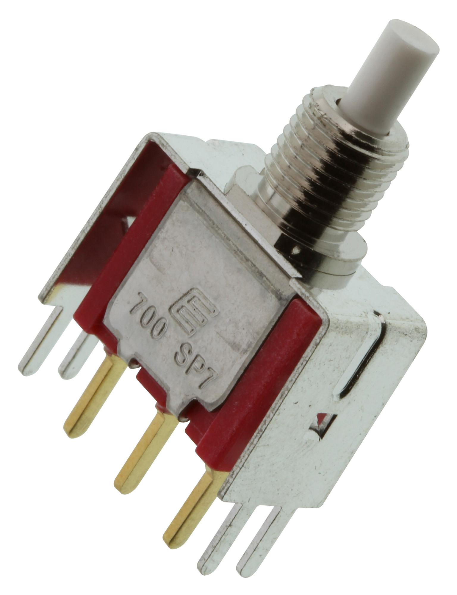 E-Switch 700Sp7B10Vs2Re Pb Sw, Round, Spdt, 0.4Va, 20V, Solder