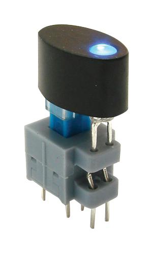 E-Switch Tl2205Eebpbb. Pb Sw, Dpdt, 0.1A, 30Vdc, Blue, Solder