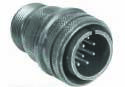 Amphenol Industrial Ms3106A14S-6P. Circular Connector Plug Size 14S, 6 Position, Cable