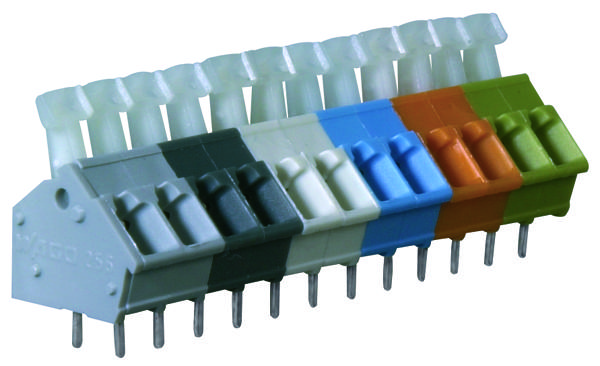 Wago 256-405 Terminal Block, Pcb, 5 Position, 28-12Awg