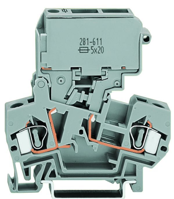 Wago 281-623/281-418 Terminalblock Fused 28-12Awg 0.25X1.25In