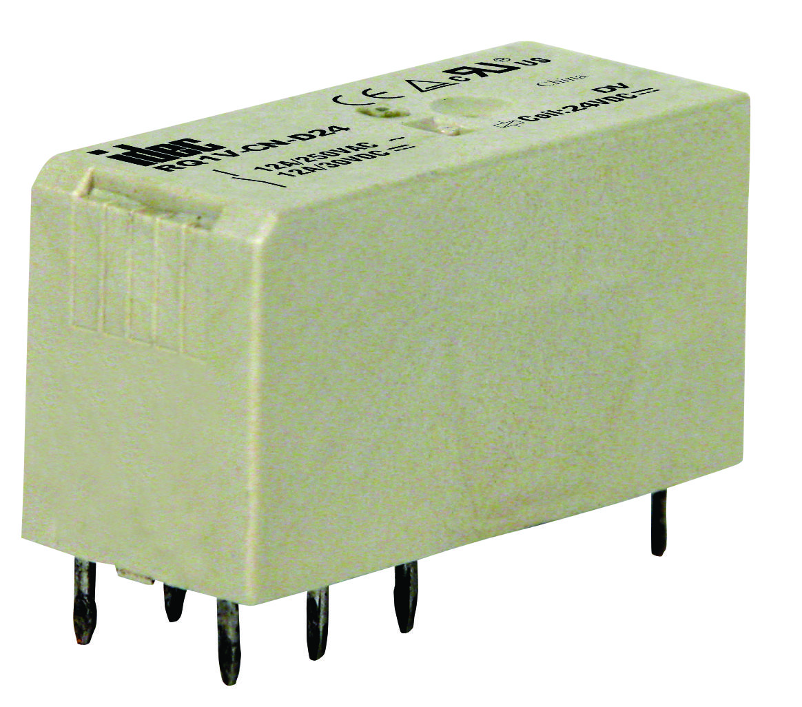 Idec Rq1V-Cm-D24 Power Relay, Spdt, 24Vdc, 12A, Pc Board