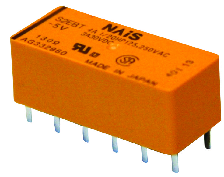 Panasonic S2Eb-L2-5V. Relay, Dpst, 250Vac, 30Vdc, 4A