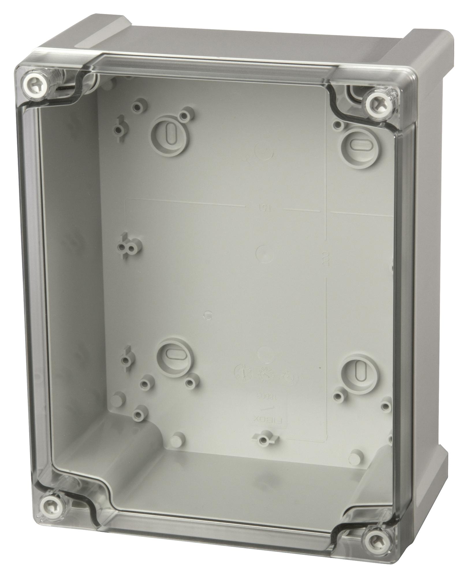 Fibox Tpc 241911T Enclosure, Multipurpose, Pc, Grey/clear