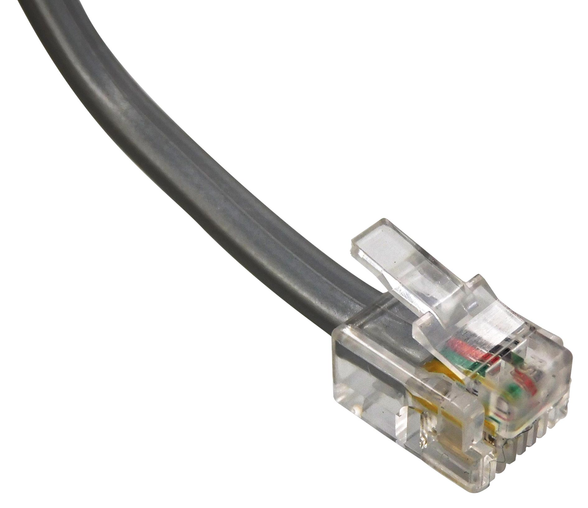 Bel Bc-64Rs025F Patch Cord, Reverse Rj11 Plug-Plug, 25