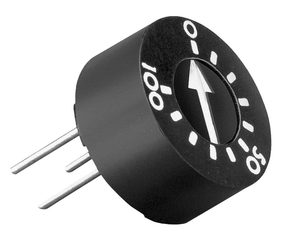 Tt Electronics / Bi Technologies 93Pr5Klf Trimmer Potentiometer, 5Kohm 1Turn Through Hole