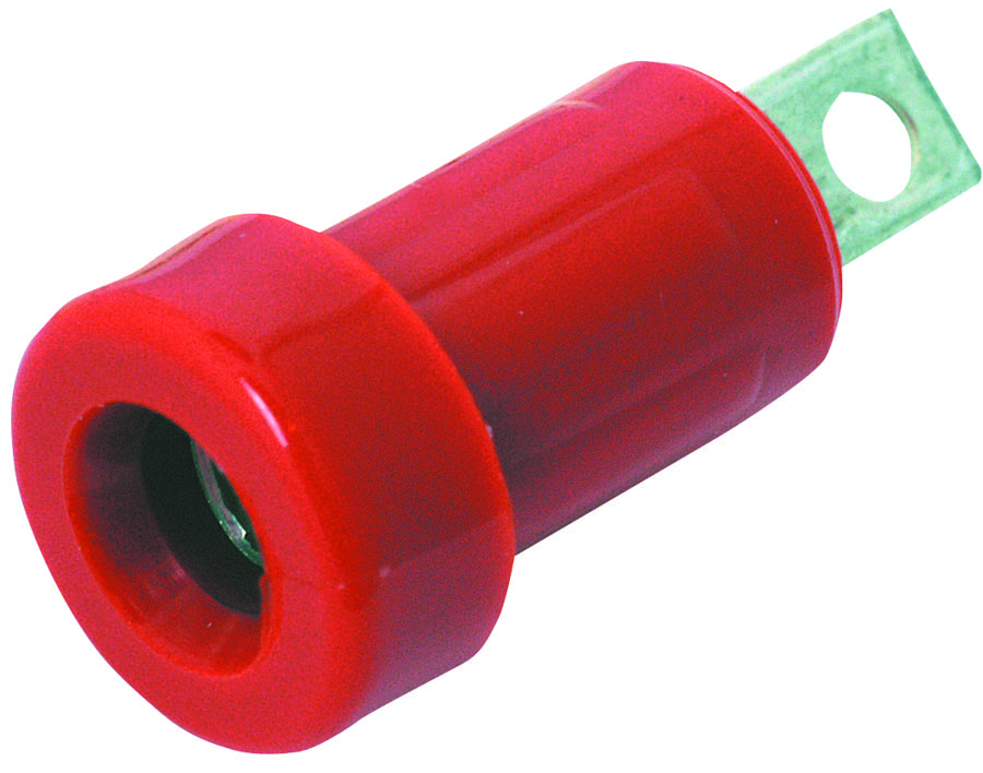 Johnson - Cinch Connectivity 108-2302-801 Banana Jack, 15A, Solder, Red