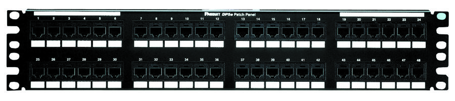 Panduit Dp48688Tgy Patch Panel, Cat6, 48Port, 2Rack U