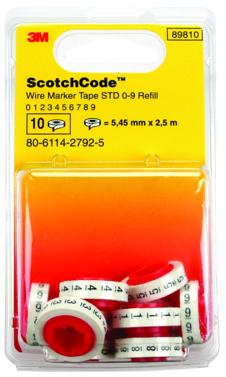 3M Sdr-0-9. Scotchcode Wire Marker Tape Refill Rolls