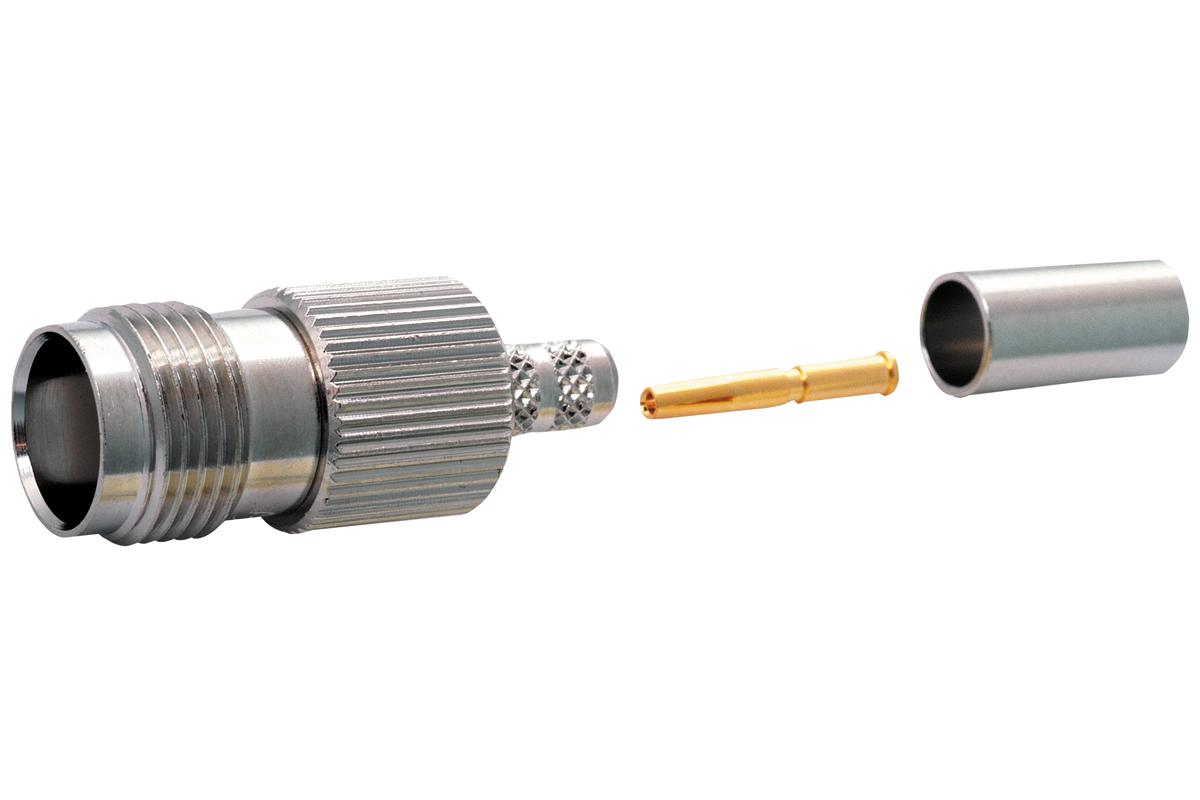 Amphenol Rf 122409 Rf/coaxial, Tnc Jack, Straight, 50 Ohm, Crimp