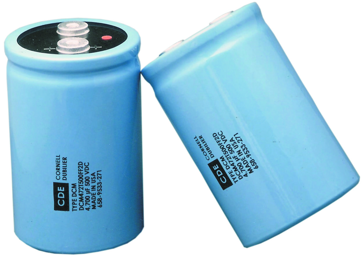 Cornell Dubilier Dcmc472T450De2B Aluminum Electrolytic Capacitor 4700Uf, 450V, +50%,-10%, Screw