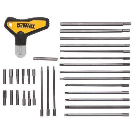 Dewalt Dwht70265 31 Piece Ratcheting T-Handle Hex Key Set