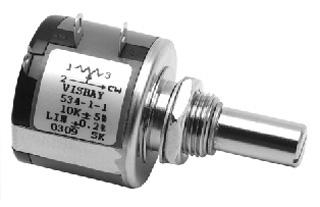 Vishay 535-11102 Wirewound Potentiometer, 1Kohm, 5%, 1.5W