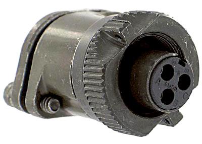 Amphenol Industrial Ms3106R12S-3S. Circular Connector Plug Size 12S, 2Pos, Cable