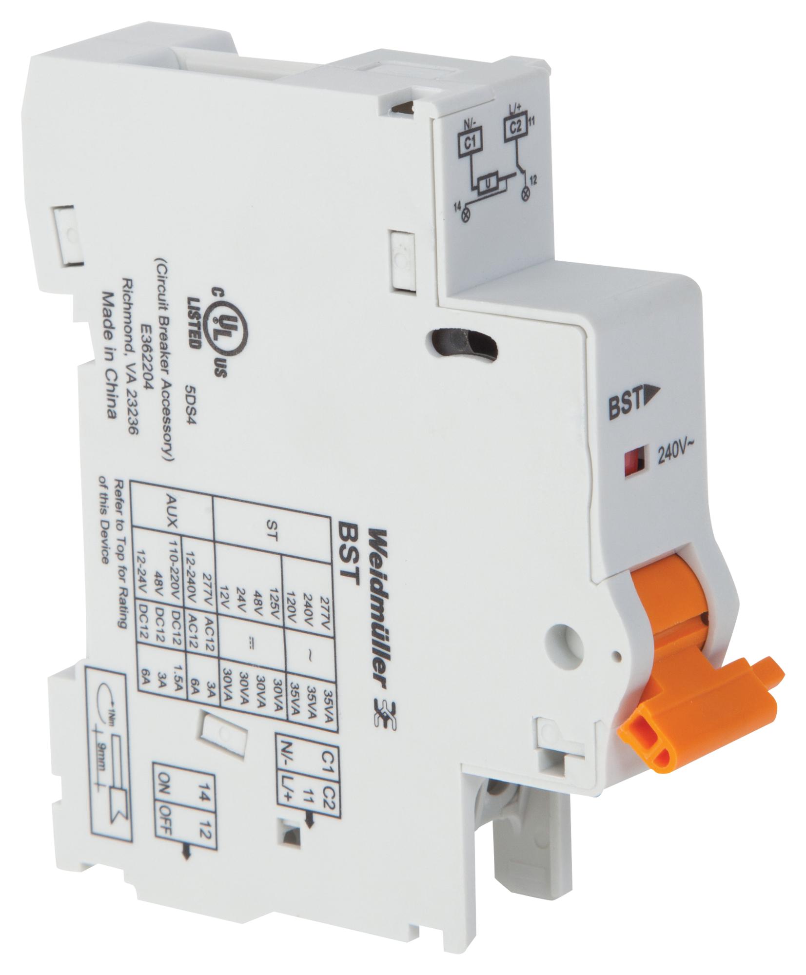 Weidmuller Bst12Vdc Shunt Trip Module, Circuit Breaker