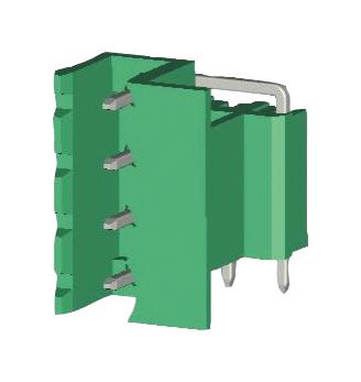 Amphenol Anytek Eu0470500000G Terminal Block, R/a Header, 4Pos, Th