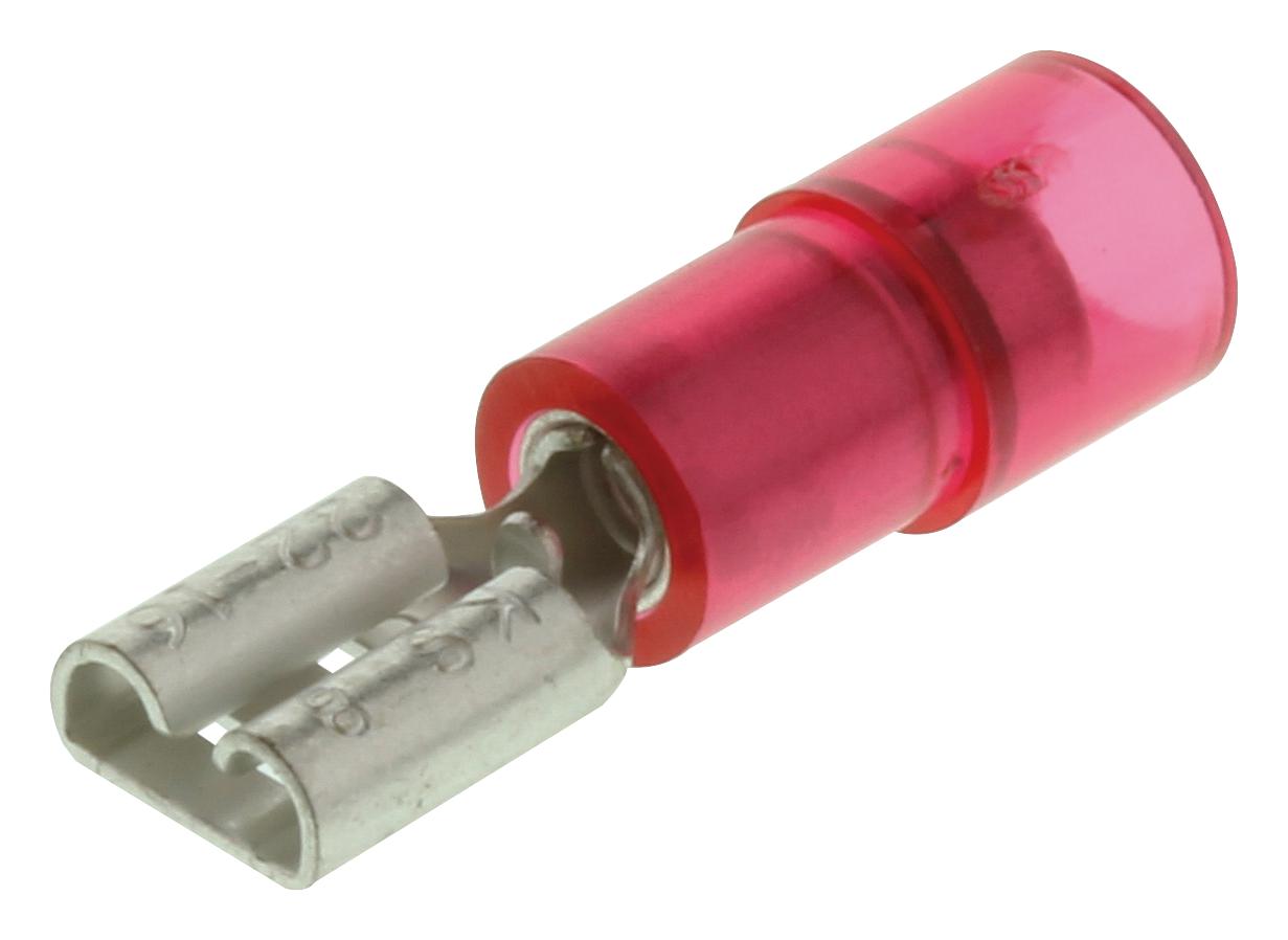 Hoffman Products Fnddf2216T-187A8 Terminal, Female Disconnect, 0.187In Red