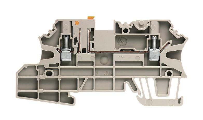 Weidmuller 1143020000 Din Rail Terminal Block, 2Pos, 12Awg