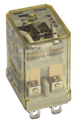 Idec Rh2B-Utac24V Relay, Dpdt, 110Vac, 30Vdc, 10A