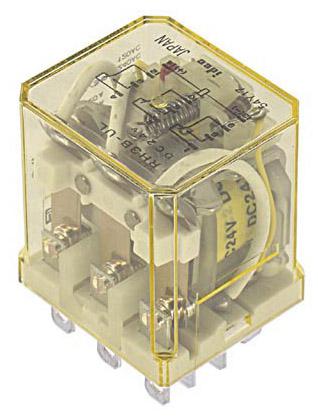 Idec Rh3B-Uldc12V Relay, 3Pdt, 110Vac, 30Vdc, 10A