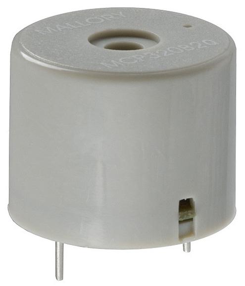 Mallory Mcp320B2Q Transducer, Piezo, 3.15Khz, 74Dba, 20Vdc