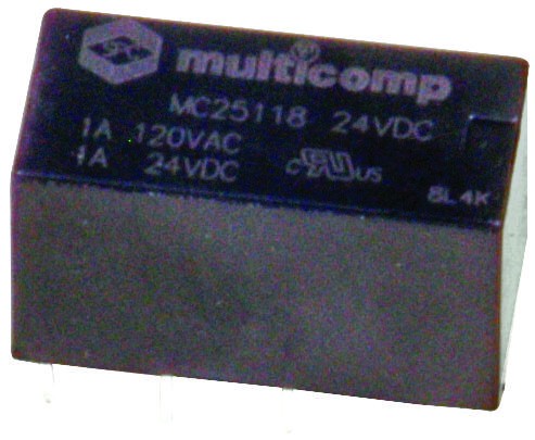 Multicomp Pro Mc25135. Relay, Signal, Dpdt, 120Vac, 24Vdc, 1A