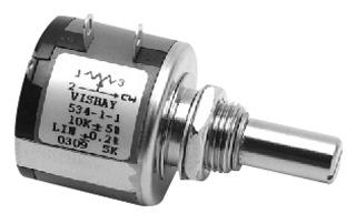 Vishay 533B1501Jc Wirewound Potentiometer, 500 Ohm, 0.05, 1W