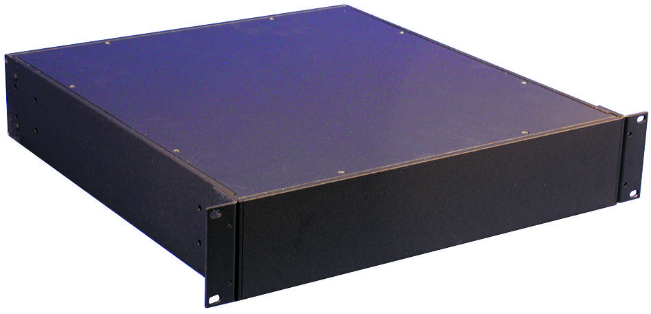 Hammond Rm2U1918Sbk Rack Cabinet, Table Top, 3.5In, Aluminum Black