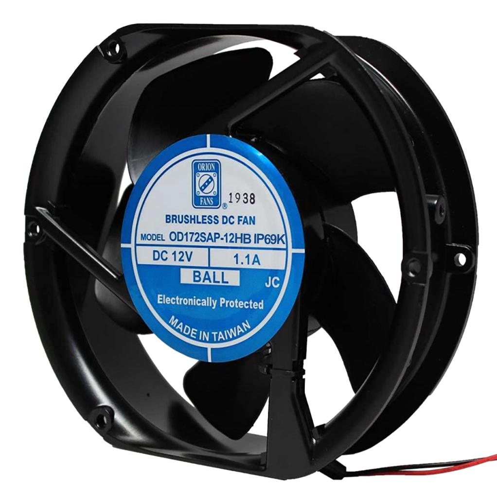 Orion Fans Od172Sap-48Hbip69K Dc Axial Fan, Ball, 235Cfm, 0.48A, 48V