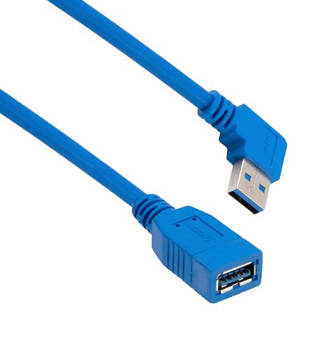 L-Com U3A00048-1M Usb Cable, 3.0 A Rcpt-R/a A Plug, 1M