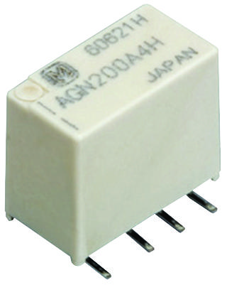 Panasonic Agn210A12Z Signal Relay, Dpdt, 12Vdc, 1A, Smd