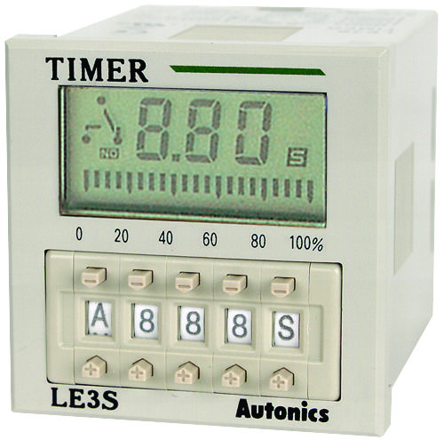 Autonics Le3S Digital Timer, 3-Digit, 200Msec