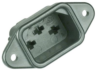 Amp - Te Connectivity 206637-1 Connector, Power Entry, Receptacle, 15A