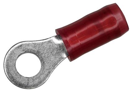 Amp - Te Connectivity 2-36151-2 Terminal, Ring Tongue, #6, Crimp, Red