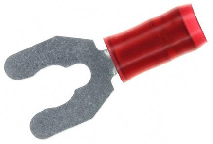 Amp - Te Connectivity 52930-1 Terminal, Spade/fork, #8, Crimp, Red