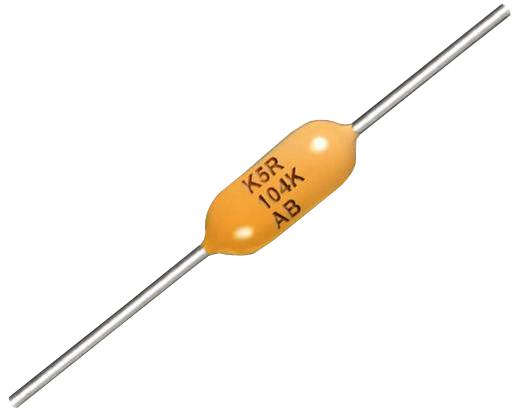 Kemet C410C104Z5U5Ta Ceramic Capacitor 0.1Uf, 50V, Z5U, +80,-20%, Axial