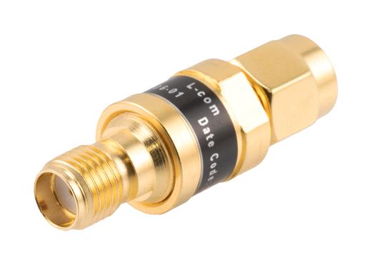 L-Com Lcat1006-01 Rf Attenuator, Sma Plug-Jack, 50 Ohm