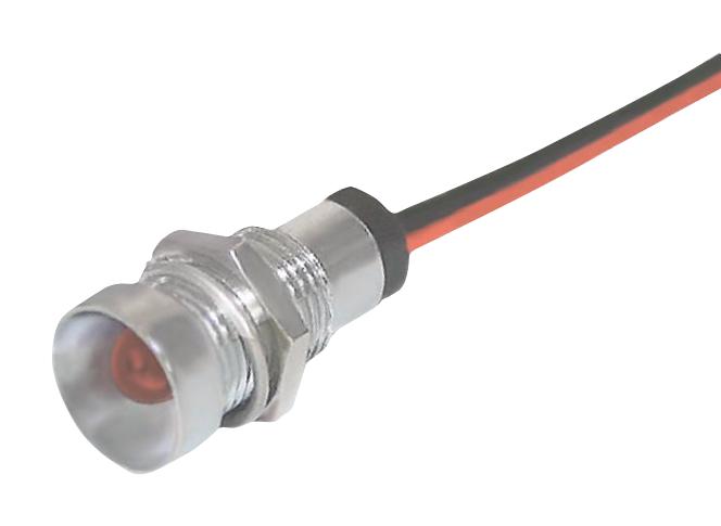 Wamco Wl-19W913520152 Panel Indicator, Red, 8Mm, 24Vdc