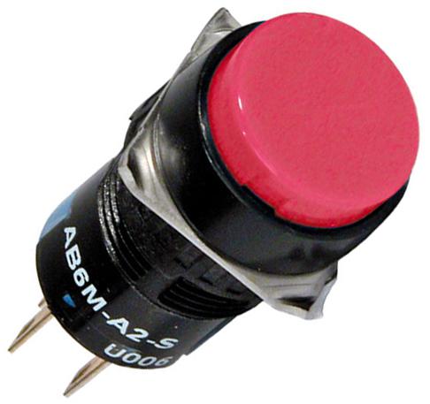 Idec Ab6M-M1-R Pushbutton, Spdt, 1A, 240V, Quick Connect