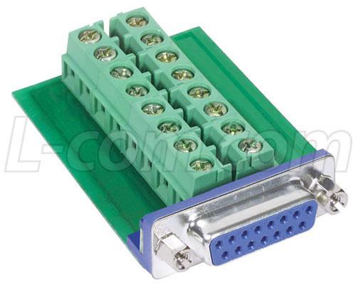 L-Com Dgb15Ft D Sub Connector, Standard, Receptacle, 15 Position