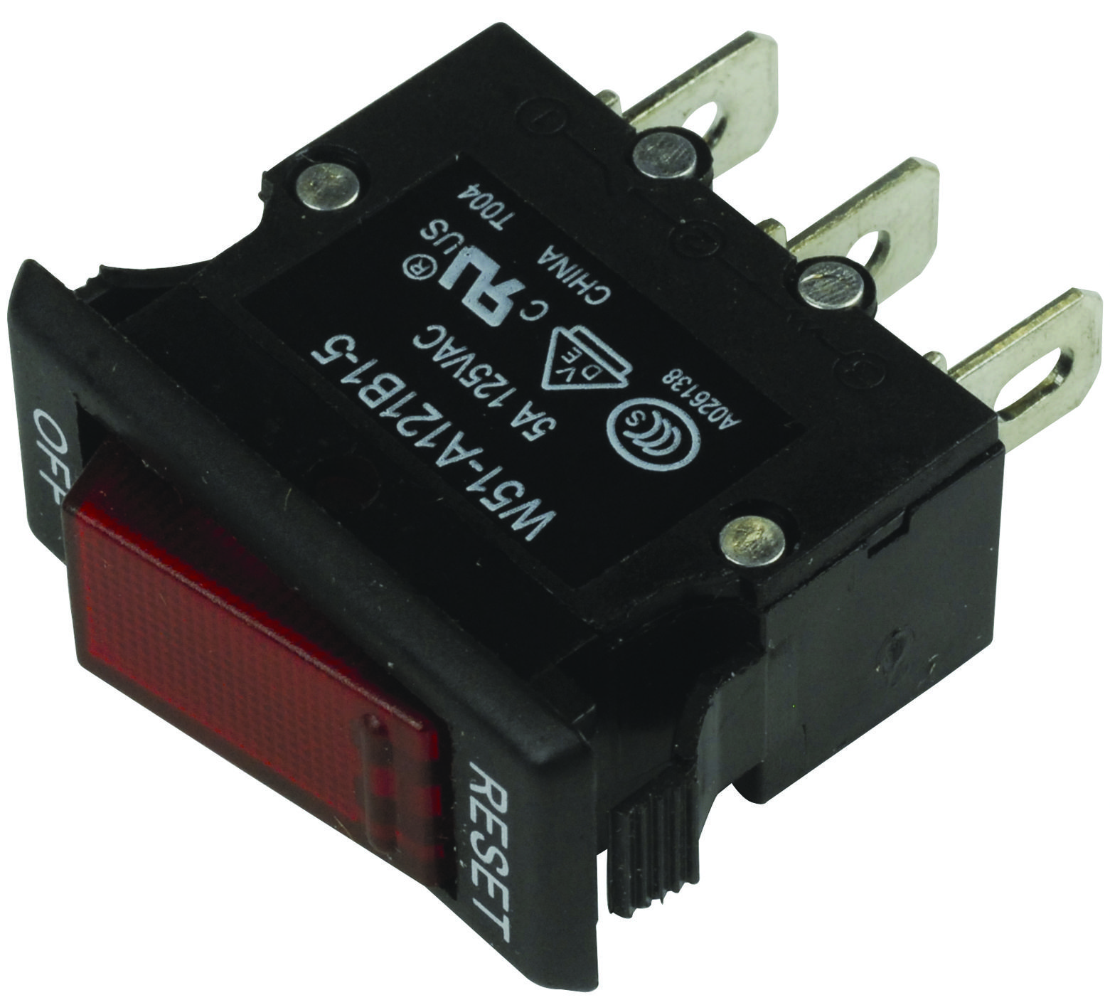 Potter&brumfield - Te Connectivity W51-A121B1-5 Circuit Breaker, Thermal, 1P, 125V, 5A