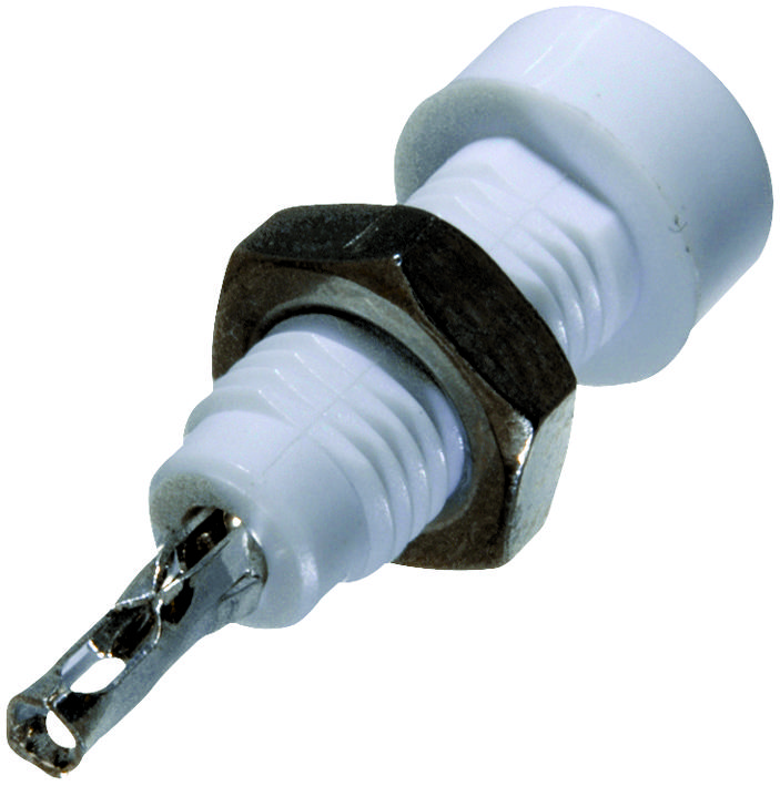 Johnson - Cinch Connectivity 105-0801-001 Tip Jack, 5700V, 10A, White